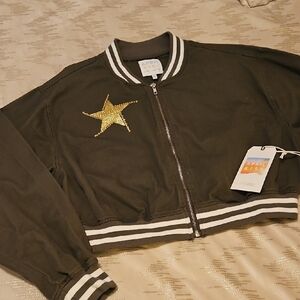 Green Cropped Jacket